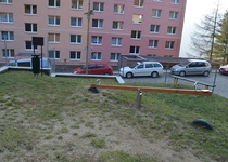 Venkovní hrací plocha s pískovištěm na ulici Lesní, Adamov I