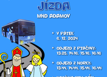 Mikulášská jízda MHD Adamov
