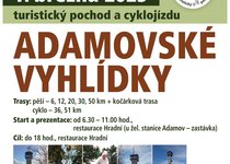Turistický pochod a cyklojízda Adamovské vyhlídky 2025