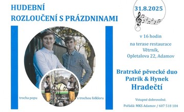 HUDEBNÍ ROZLOUČENÍ S PRÁZDNINAMI