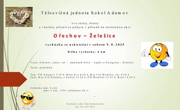 Vycházka z Ořechova do Želešic.