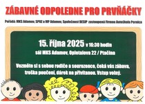 ZÁBAVNÉ I POUČNÉ ODPOLEDNE PRO PRVŇÁČKY