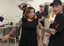 Ze zahájení výstavy "Umění pod kůží" Jiřího Kuchaře