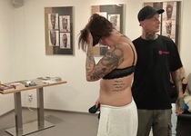 Ze zahájení výstavy "Umění pod kůží" Jiřího Kuchaře