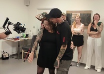 Ze zahájení výstavy "Umění pod kůží" Jiřího Kuchaře