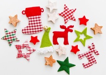 Vánoční dárky a ozdoby