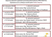 ČTYŘI ADVENTNÍ A JEDNO SVÁTEČNÍ ZASTAVENÍ