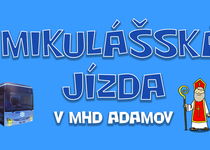 Mikulášská jízda v MHD Adamov
