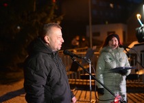 Slavnostní rozsvícení vánočního stromu v Adamově...