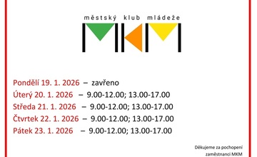Otevírací doba 19.1.-23.1.