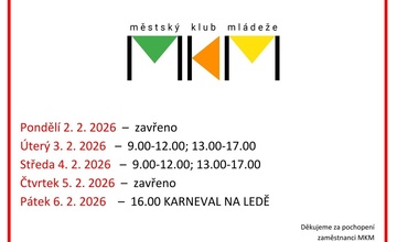 Otevírací doba 2.2.-6.2.