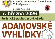 Turistický pochod a cyklojízda Adamovské vyhlídky 2026
