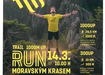 Pozvánka na běžecký terénní závod - TRAIL RUN 100M UP Moravským krasem