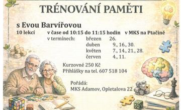 DALŠÍ KURZ TRÉNOVÁNÍ PAMĚTI