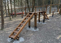 Dokončovací práce na novém Výběhu pro psy