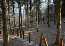 Dokončovací práce na novém Výběhu pro psy