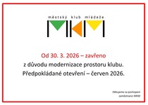 Modernizace prostor Městského klubu mládeže