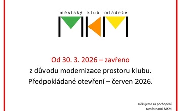 Modernizace prostor Městského klubu mládeže