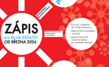 Zápis pro školní rok 2026/27 od března 2026 - Dětská skupina Kolo-Kolo