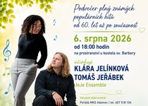 LETNÍ HUDEBNÍ PODVEČER S JE JE ENSEMBLE / K. JELÍNKOVOU A T. JEŘÁBKEM
