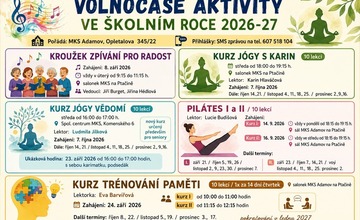 VOLNOČASÉ AKTIVITY S MKS ADAMOV