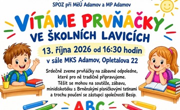 VÍTÁME PRVŇÁČKY VE ŠKOLNÍCH LAVICÍCH...