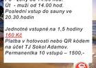 Zahájení provozu sauny Sokol Adamov