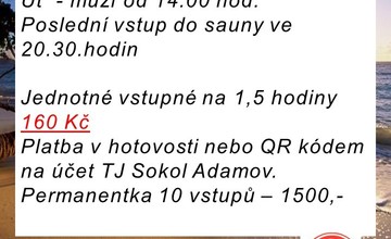 Zahájení provozu sauny Sokol Adamov