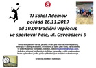 Pozvánka na volejbalový turnaj Sokol Adamov